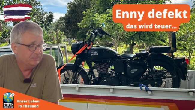 Motorrad auf Pickup