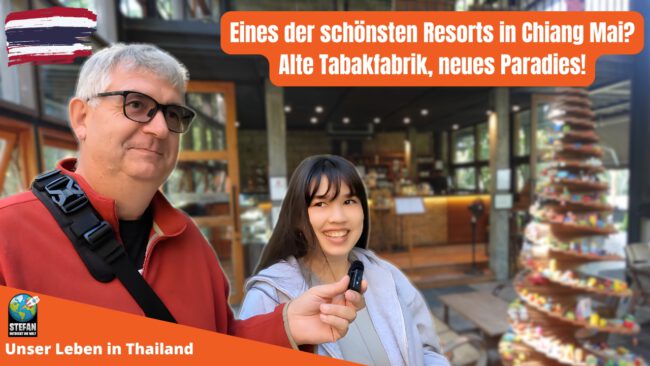 Gandana und Stefan im Resort